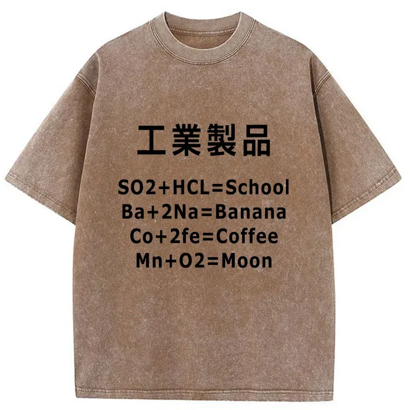 Tokyo-Tiger Chemical Manufacturing Funny Washed T-Shirt