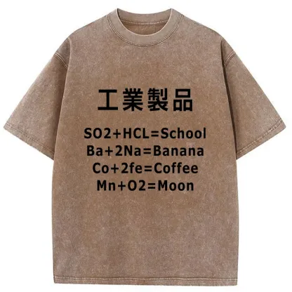 Tokyo-Tiger Chemical Manufacturing Funny Washed T-Shirt