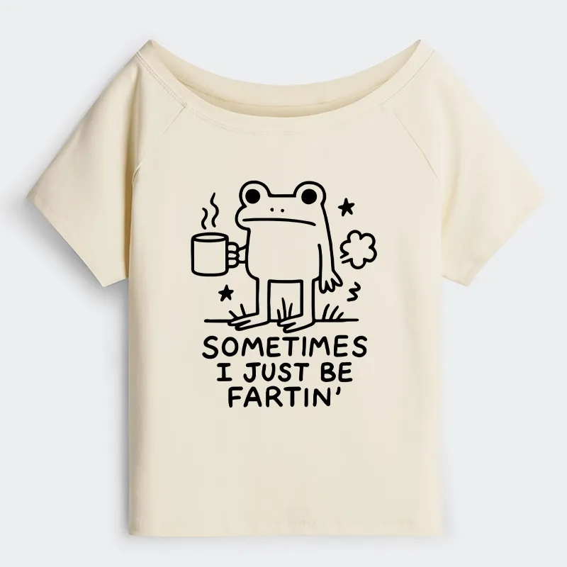 Tokyo-Tiger Sometimes A Frog Just Needs To Fart Off Shoulder T-Shirt