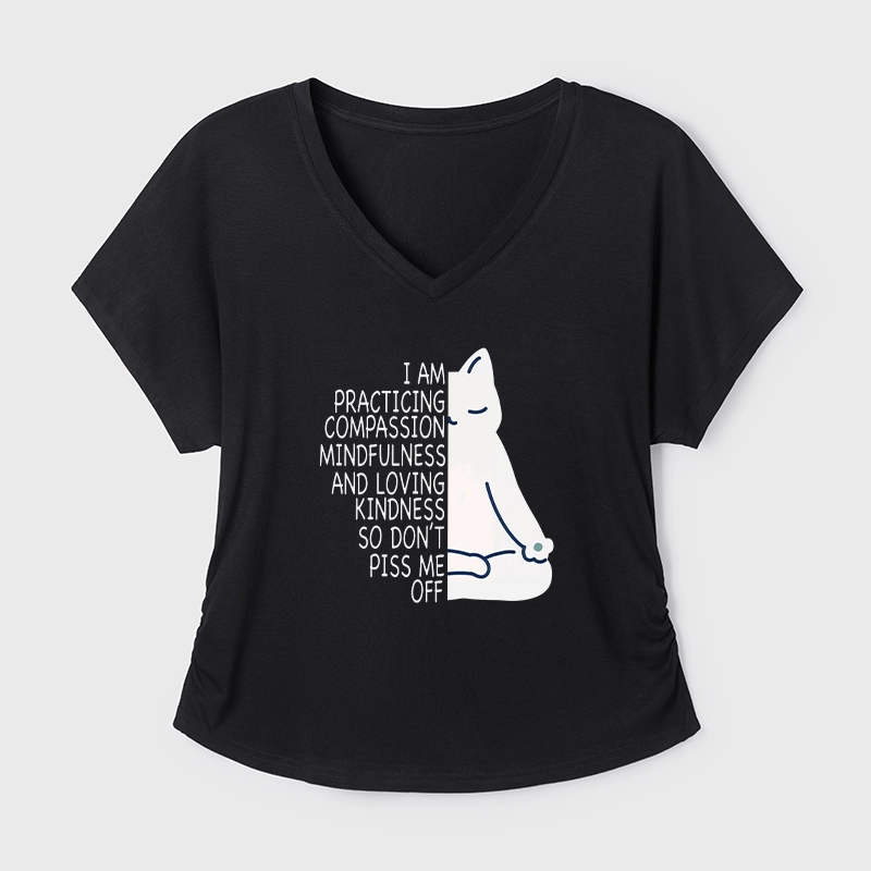 Tokyo-Tiger Calm Black Cat With Anger Issues Modal Dolman Sleeve T-Shirt