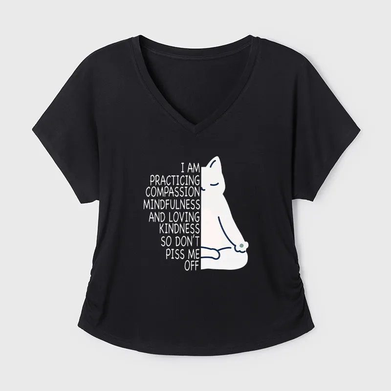 Tokyo-Tiger Calm Black Cat With Anger Issues Modal Dolman Sleeve T-Shirt Sale