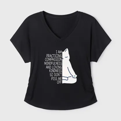 Tokyo-Tiger Calm Black Cat With Anger Issues Modal Dolman Sleeve T-Shirt