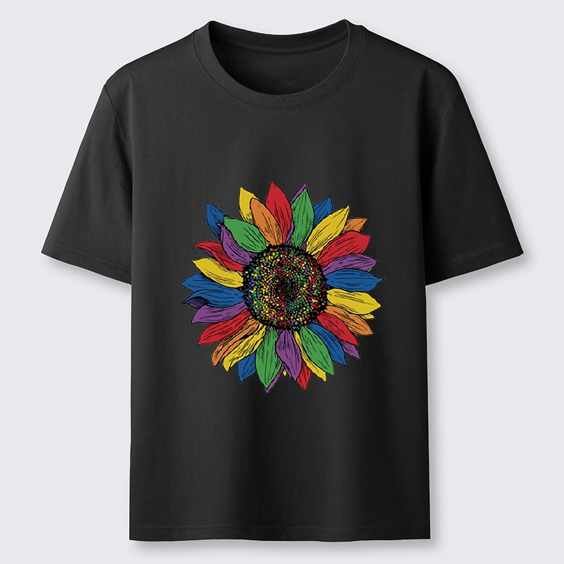 Tokyo-Tiger Rainbow Sunflower Pride Art Classic T-Shirt