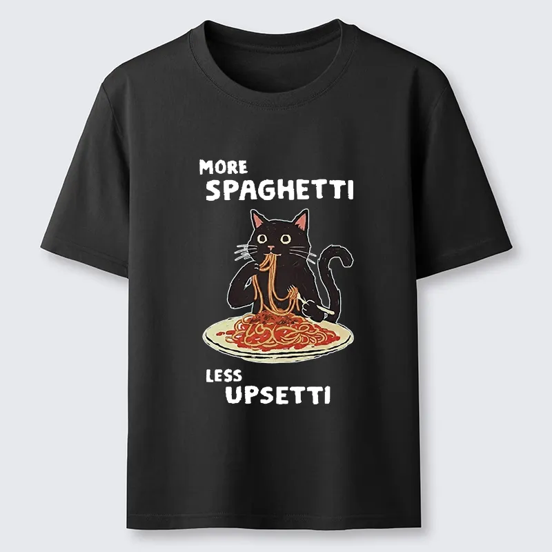 Tokyo-Tiger More Spaghetti Less Upsetti Cat Classic T-Shirt