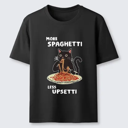 Tokyo-Tiger More Spaghetti Less Upsetti Cat Classic T-Shirt