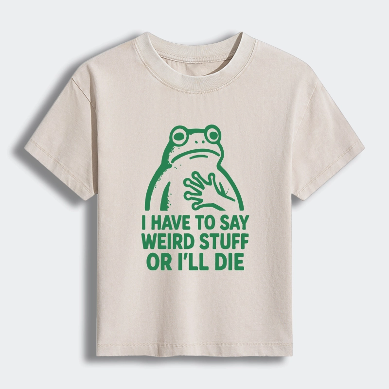 Tokyo-Tiger Weird Frog Funny Meme Women's Washed T-shirt