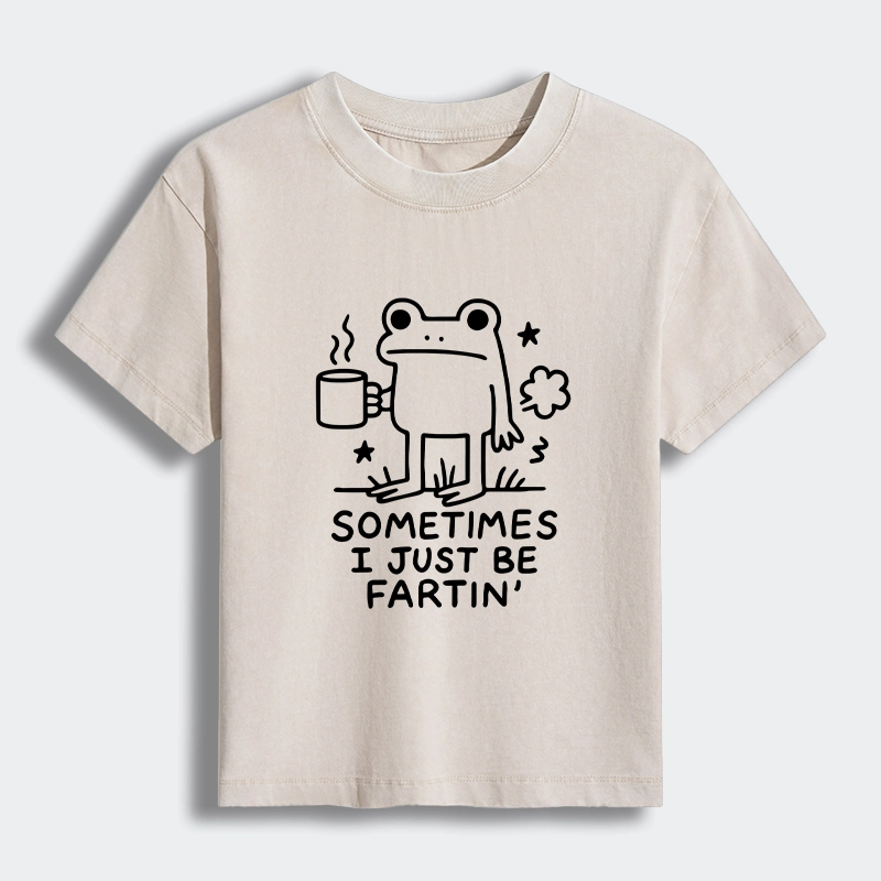 Tokyo-Tiger Sometimes A Frog Just Needs To Fart Women's Washed T-shirt