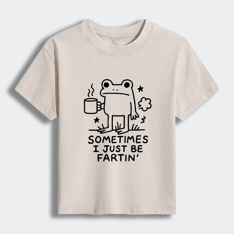 Tokyo-Tiger Sometimes A Frog Just Needs To Fart Women's Washed T-shirt Sale