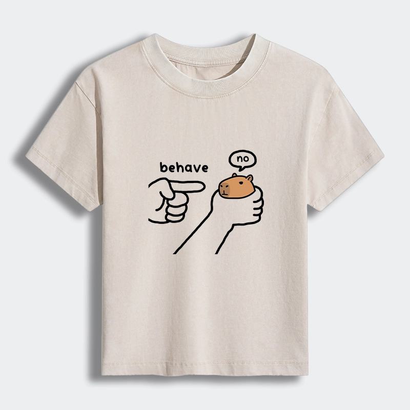 Tokyo-Tiger Dishonest Capybara Women's Washed T-shirt