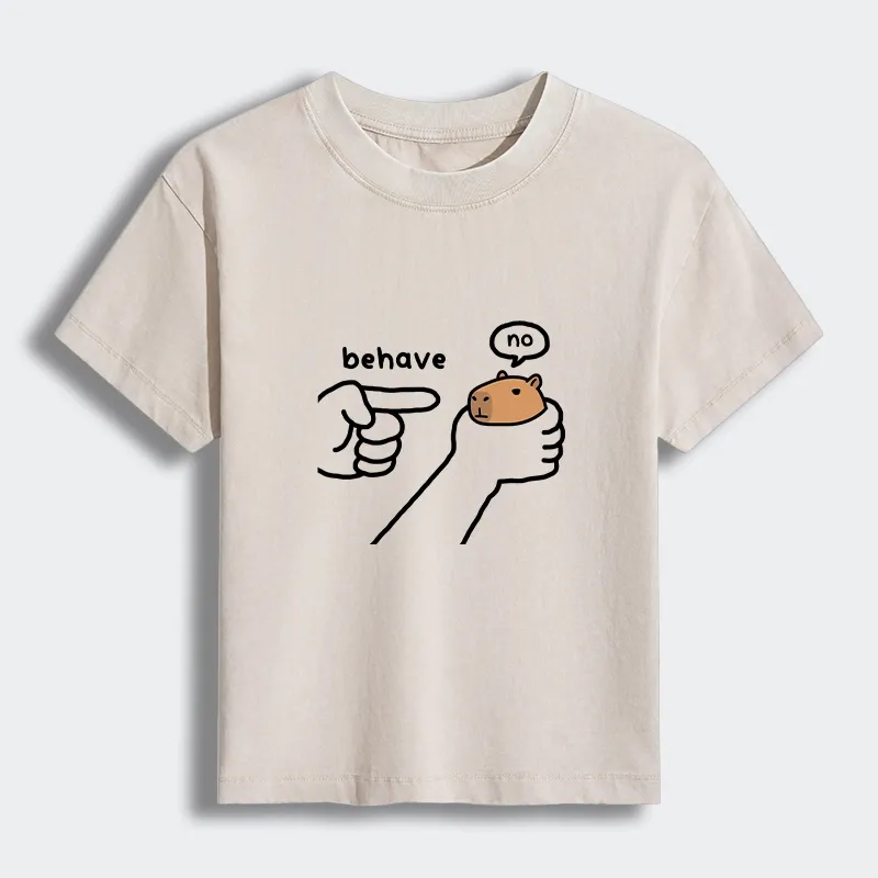 Tokyo-Tiger Dishonest Capybara Women's Washed T-shirt Sale