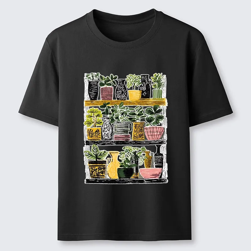 Tokyo-Tiger Cozy Home Plant Shelf Vibes Classic T-Shirt