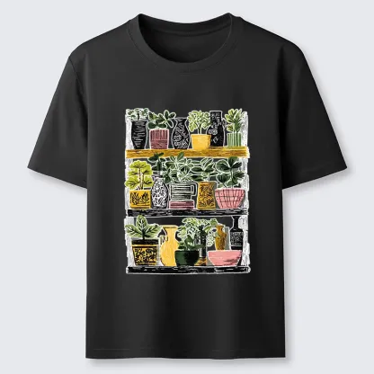 Tokyo-Tiger Cozy Home Plant Shelf Vibes Classic T-Shirt