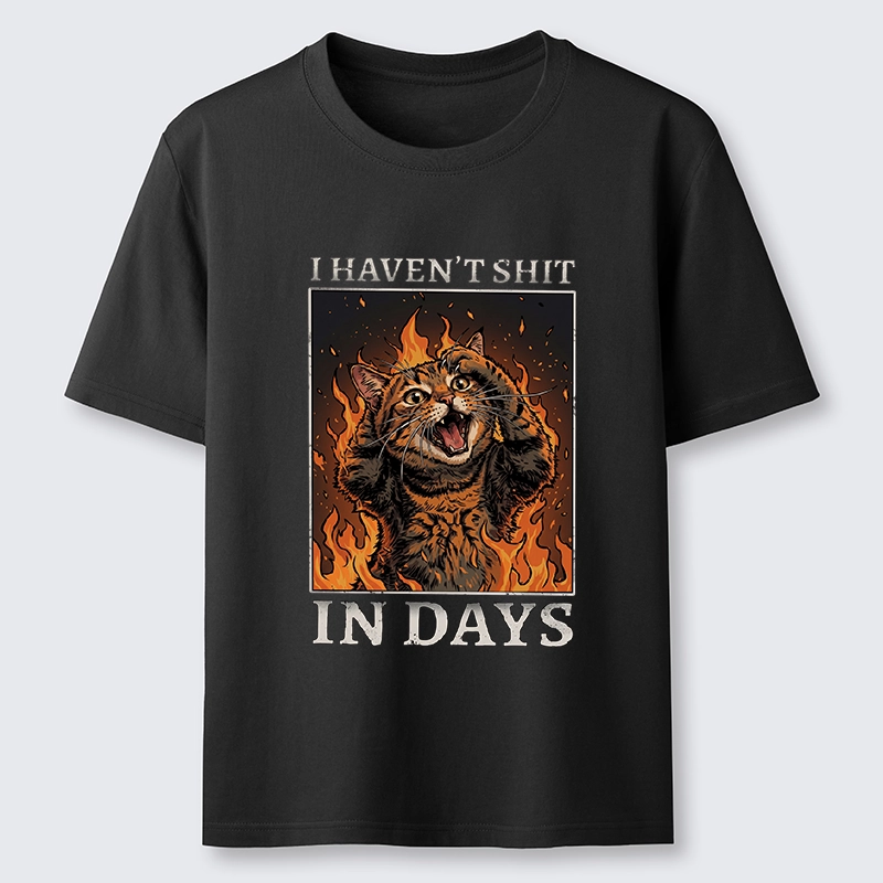 Tokyo-Tiger Funny Cat Constipation Meme Art Classic T-Shirt