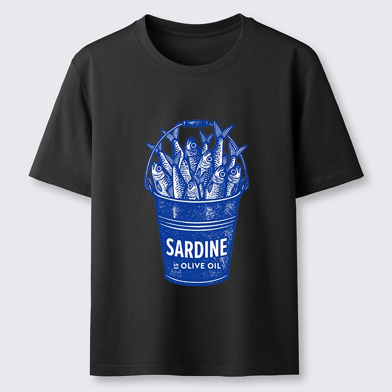 Tokyo-Tiger Vintage Bucket Full Of Fresh Sardines Classic T-Shirt