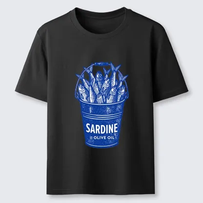 Tokyo-Tiger Vintage Bucket Full Of Fresh Sardines Classic T-Shirt