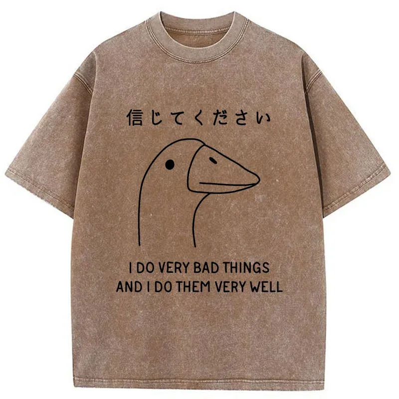 Tokyo-Tiger Please Trust Me Washed T-Shirt