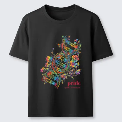 Tokyo-Tiger Floral Rainbow DNA Full Of Pride Spirit Classic T-Shirt