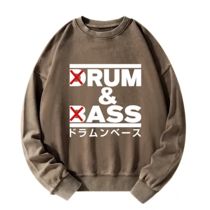 Tokyo-Tiger Drum And Bass Funny Washed Sweatshirt
