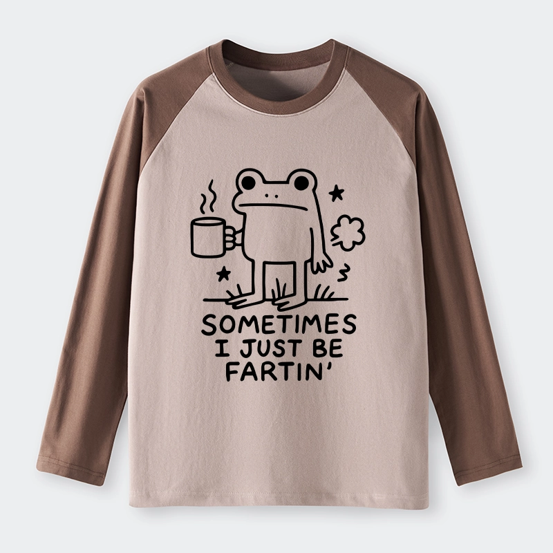 Tokyo-Tiger Sometimes A Frog Just Needs To Fart Raglan Long Sleeve T-shirt