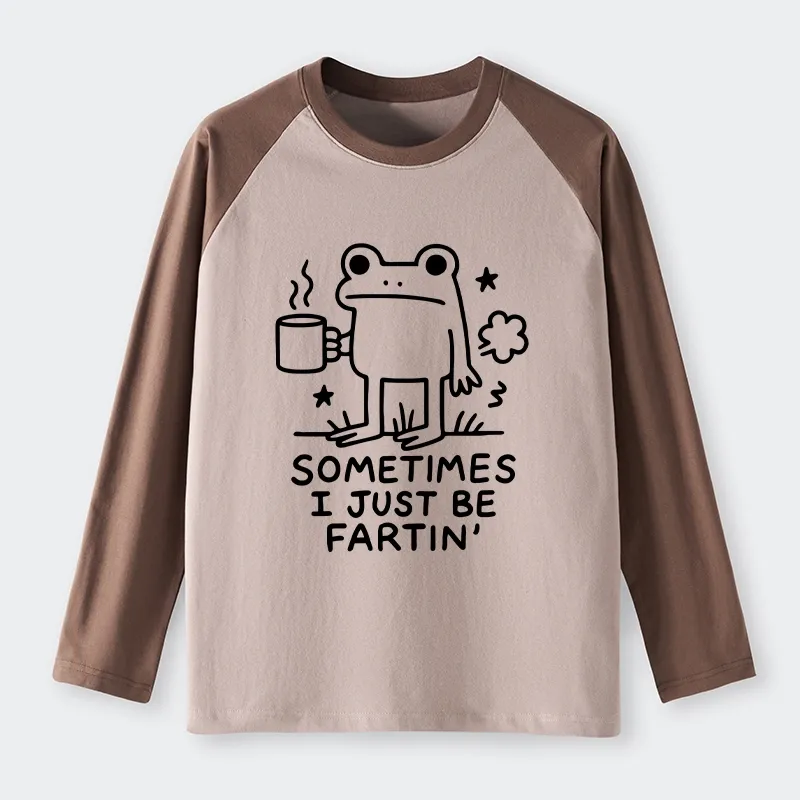 Tokyo-Tiger Sometimes A Frog Just Needs To Fart Raglan Long Sleeve T-shirt