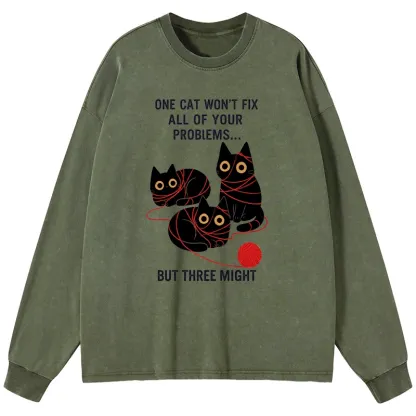 [Copy]Tokyo-Tiger Aesthetic Yellow And Black Bird Washed Long Sleeve T-Shirt
