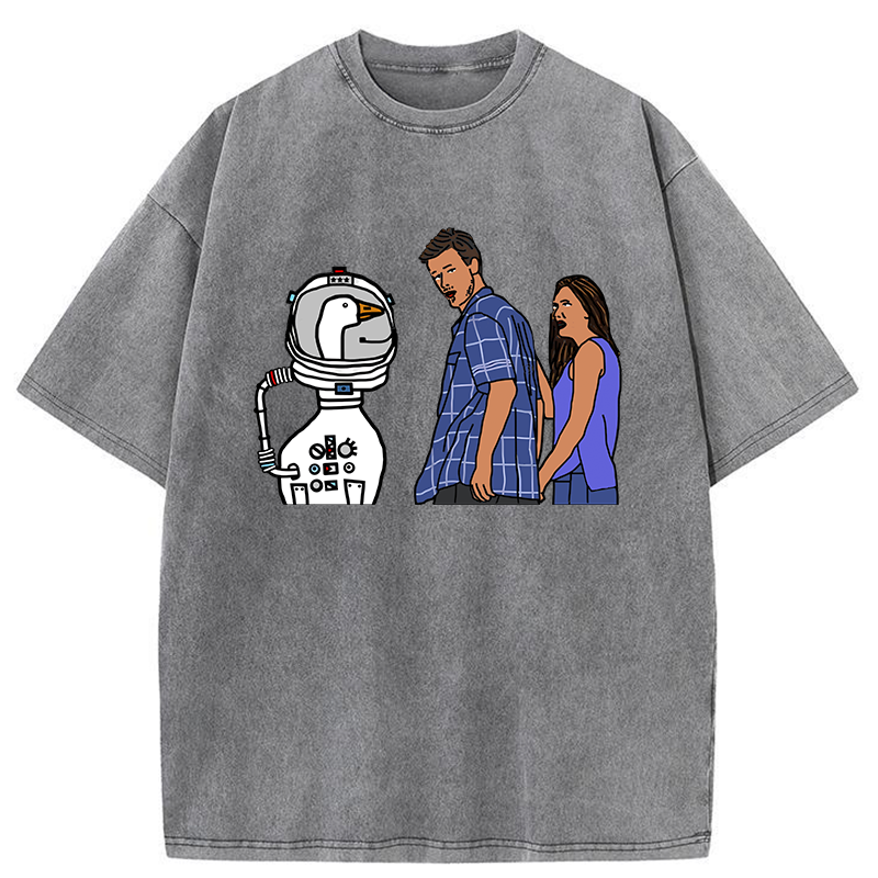 Tokyo-Tiger Man Obsessed With Geese Washed T-Shirt