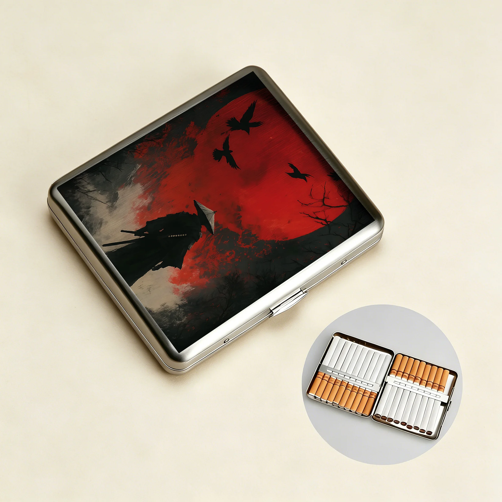 Tokyo-Tiger Blood Night Samurai Cigarette Case