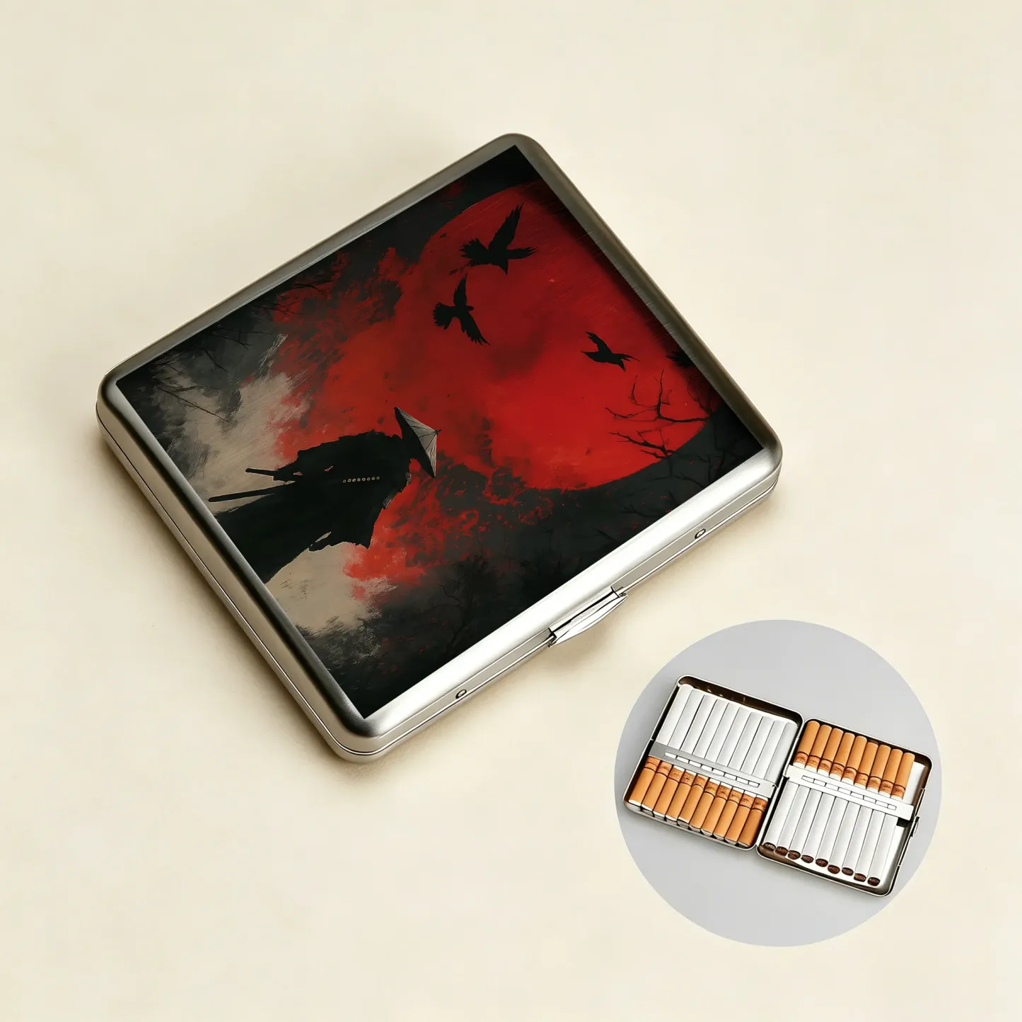 Tokyo-Tiger Blood Night Samurai Cigarette Case