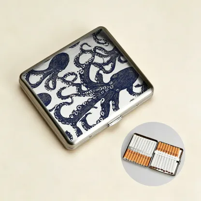 Tokyo-Tiger Ocean Octopus Cigarette Case