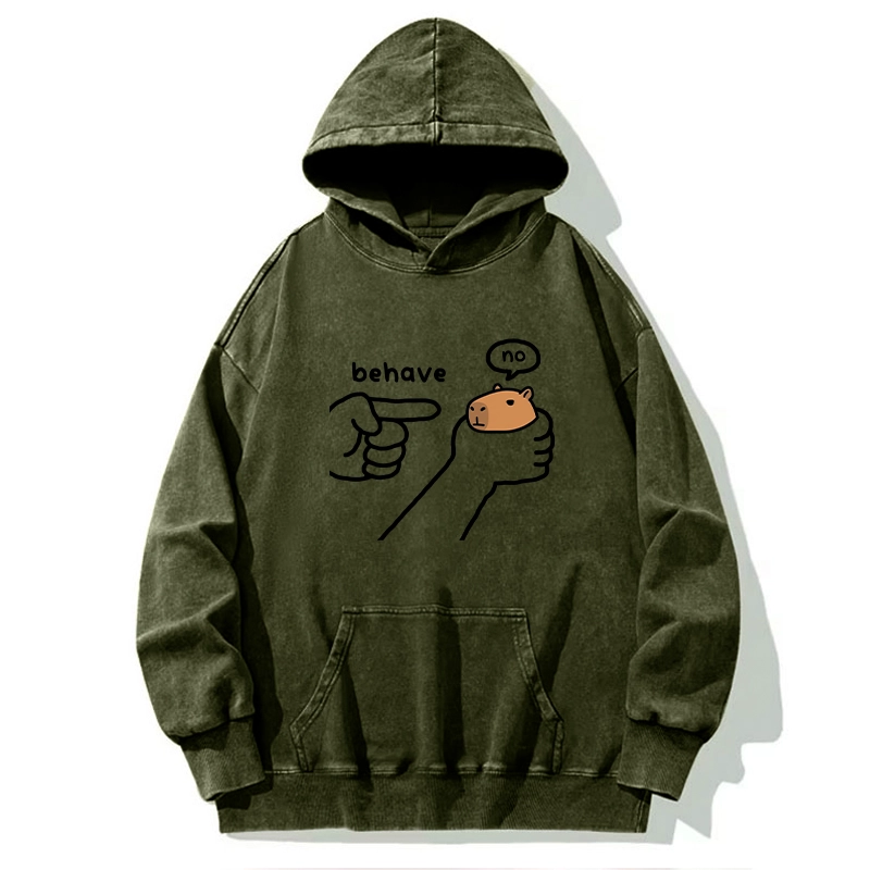 Tokyo-Tiger Dishonest Capybara Washed Hoodie