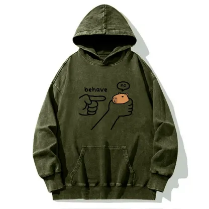 Tokyo-Tiger Dishonest Capybara Washed Hoodie