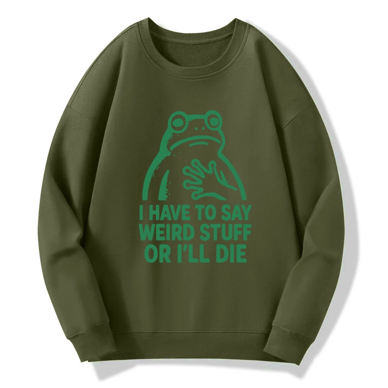 Tokyo-Tiger Weird Frog Funny Meme Classic Sweatshirt