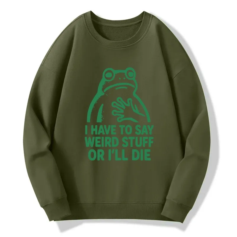 Tokyo-Tiger Weird Frog Funny Meme Classic Sweatshirt