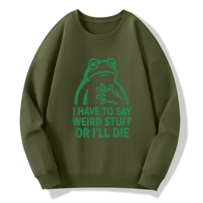 Tokyo-Tiger Weird Frog Funny Meme Classic Sweatshirt