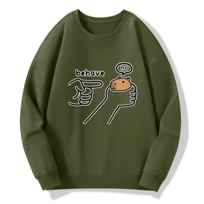 Tokyo-Tiger Dishonest Capybara Classic Sweatshirt