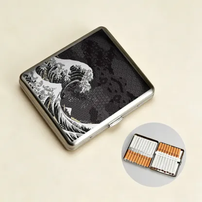 Tokyo-Tiger Great Wave Off Fuji Cigarette Case