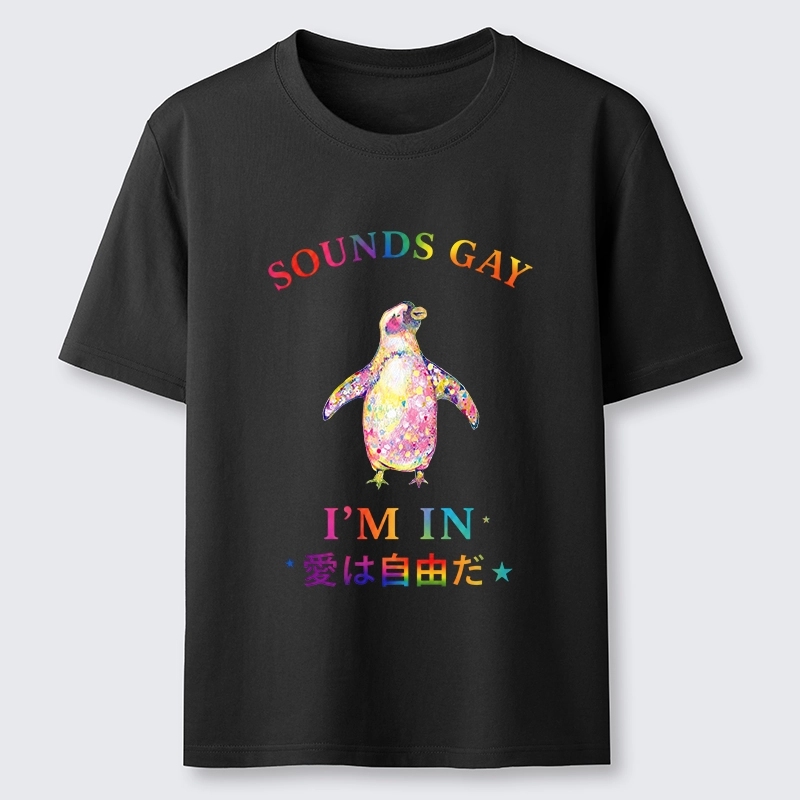 Tokyo-Tiger Colorful Penguin Stands For Free Love Classic T-Shirt