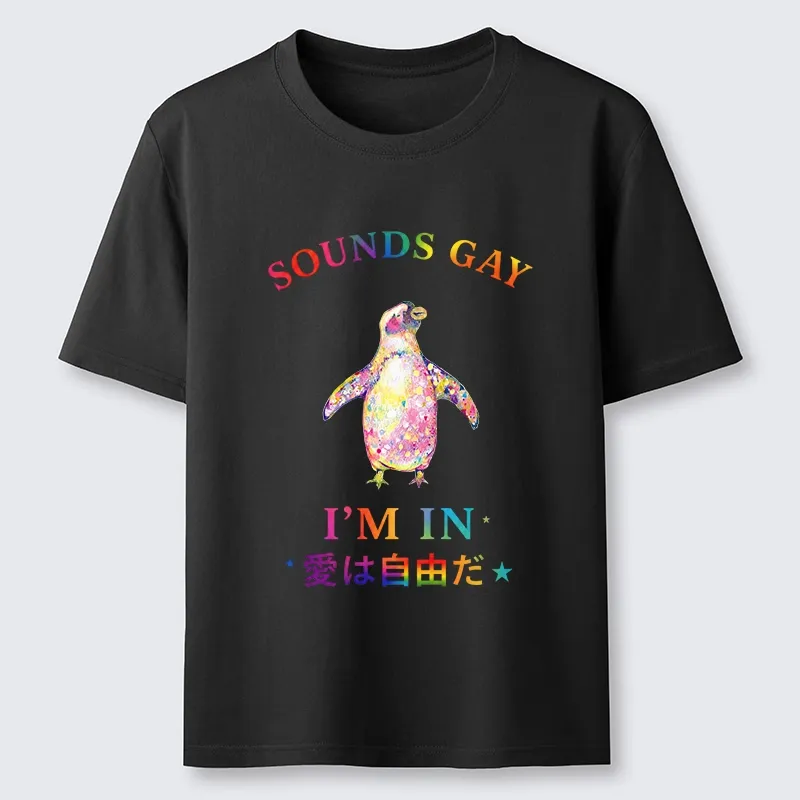 Tokyo-Tiger Colorful Penguin Stands For Free Love Classic T-Shirt