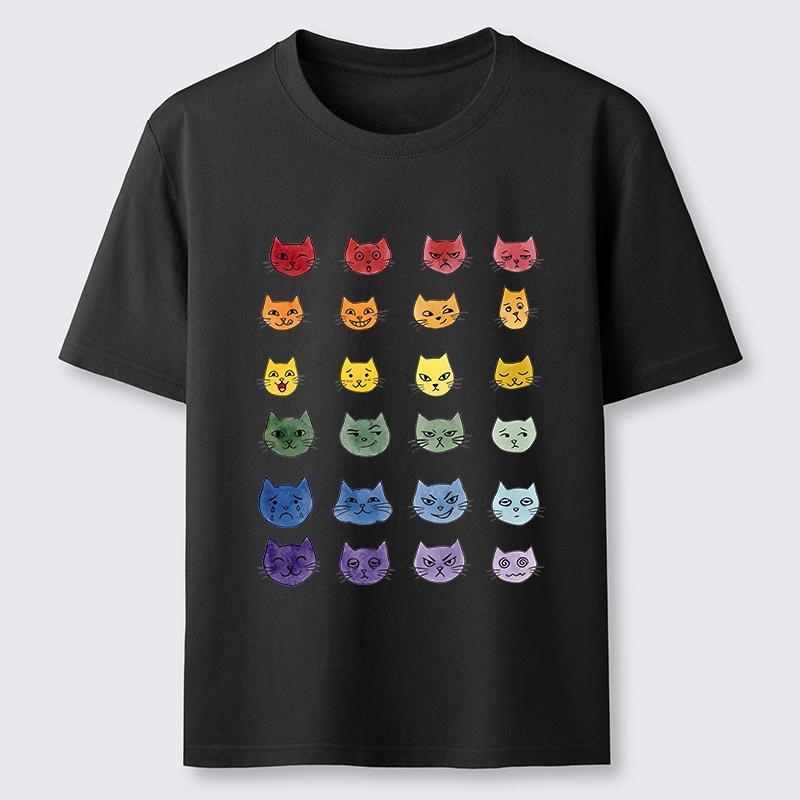 Tokyo-Tiger Watercolor Rainbow Cat Classic T-Shirt
