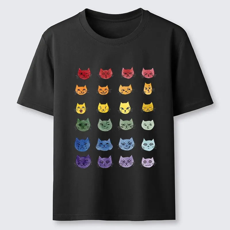 Tokyo-Tiger Watercolor Rainbow Cat Classic T-Shirt