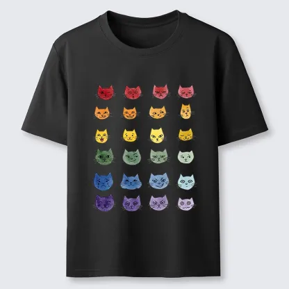 Tokyo-Tiger Watercolor Rainbow Cat Classic T-Shirt