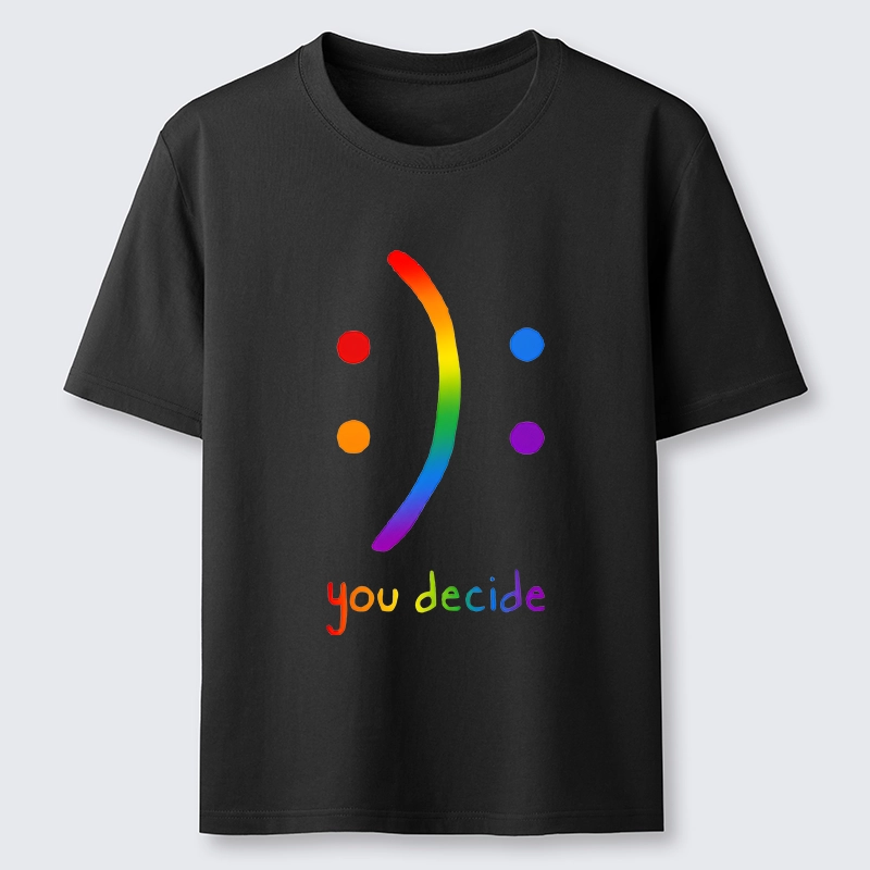 Tokyo-Tiger Colorful Rainbow Smile You Decide Classic T-Shirt