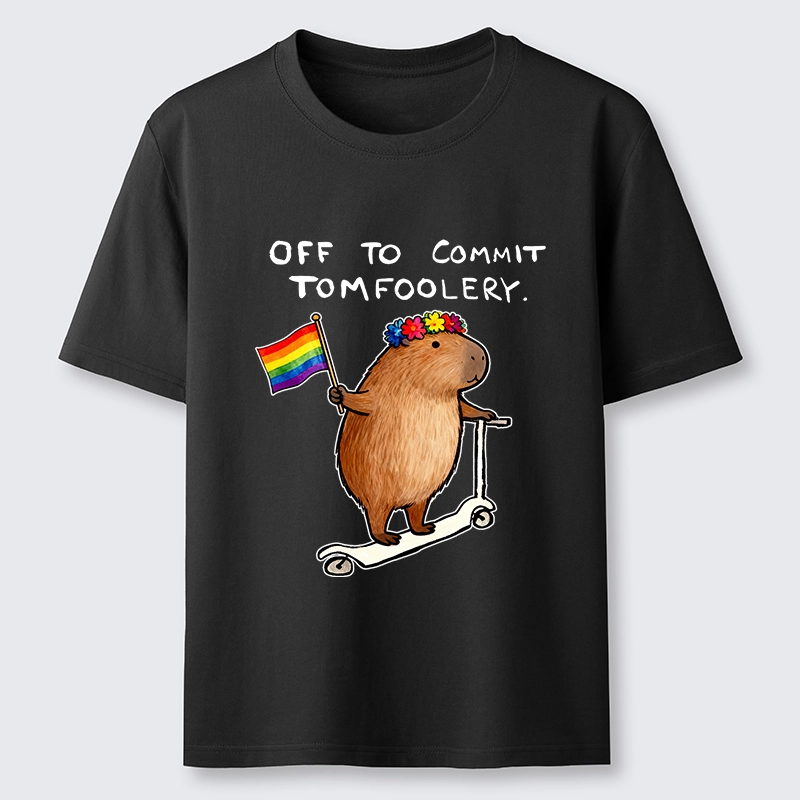 Tokyo-Tiger Pride Capybara On Scooter Meme Classic T-Shirt