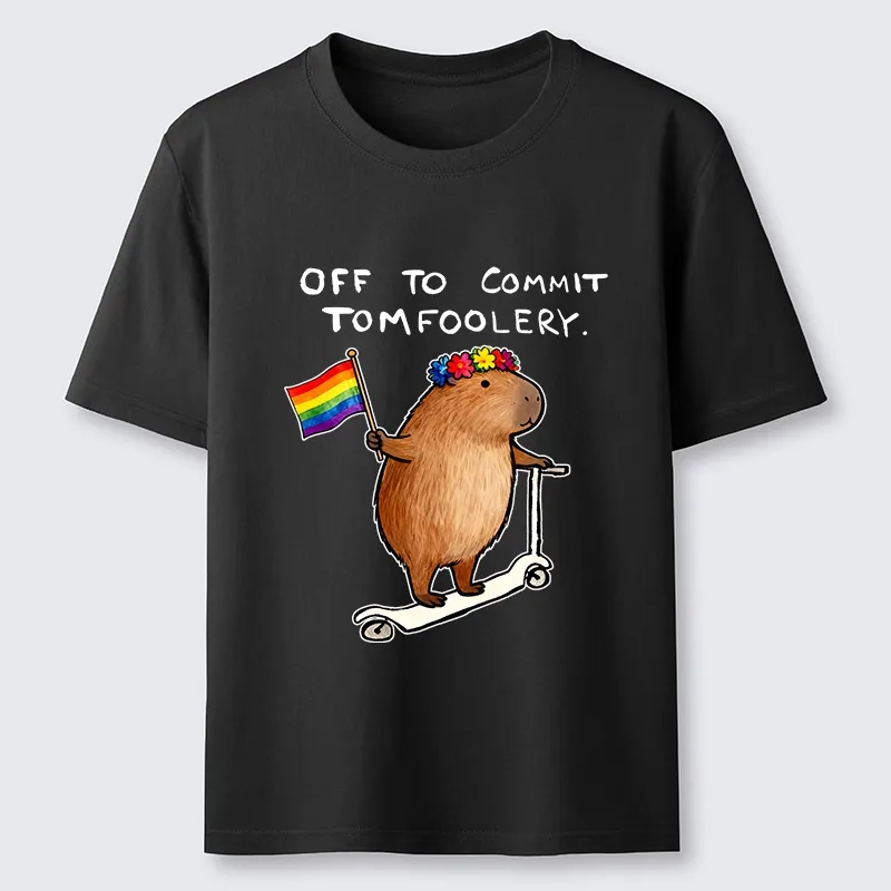Tokyo-Tiger Pride Capybara On Scooter Meme Classic T-Shirt