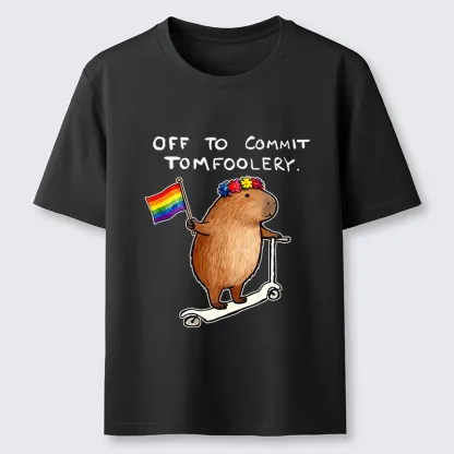 Tokyo-Tiger Pride Capybara On Scooter Meme Classic T-Shirt