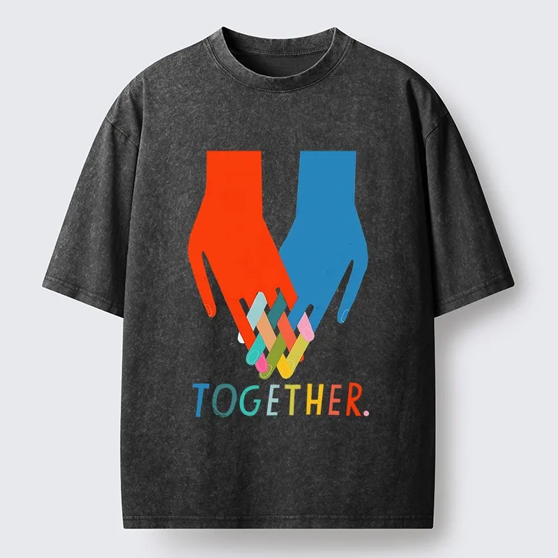 Tokyo-Tiger All Colors Unite As Single Group Washed T-Shirt Sale