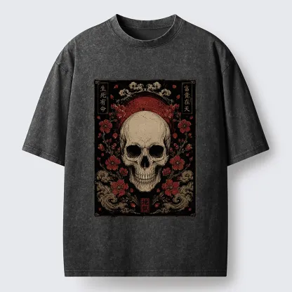 Tokyo-Tiger Sakura And The Dead Washed T-Shirt