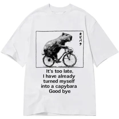 Tokyo-Tiger Funny Capybara Riding A Bicycle Classic T-Shirt
