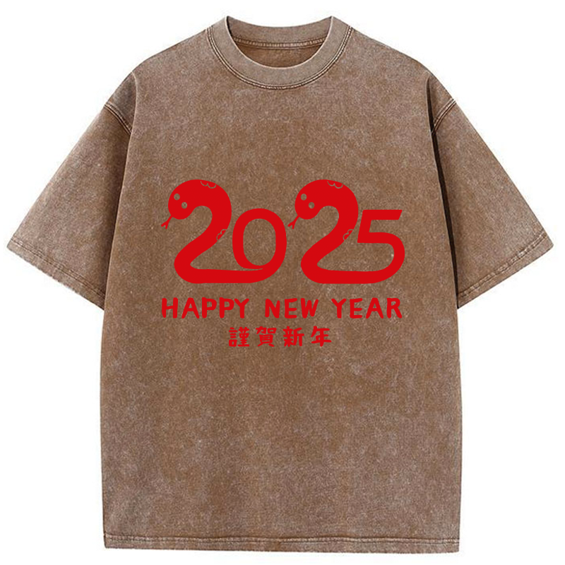 Tokyo-Tiger 2025 Year Of The Snake Washed T-Shirt