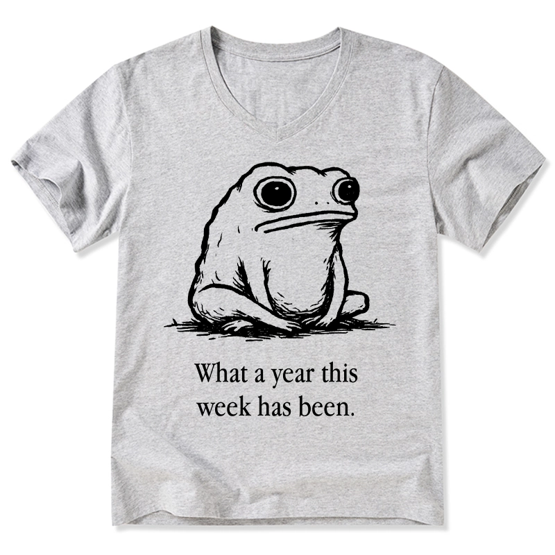 Tokyo-Tiger This Week Feels Like A Whole Year V-Neck Classic T-Shirt